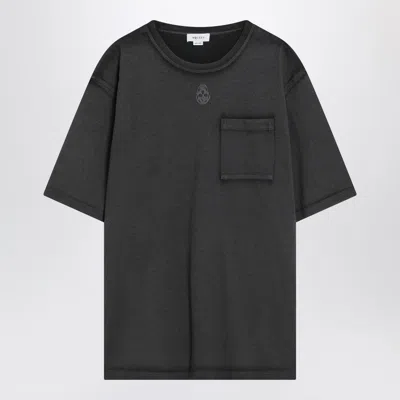ALEXANDER MCQUEEN FADED BLACK SKULL T-SHIRT