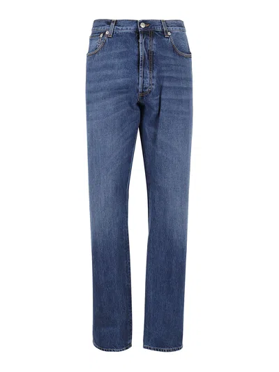 ALEXANDER MCQUEEN FADED STRAIGHT LEG JEANS