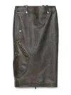 Alexander Mcqueen Leather Skirt