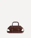 Alexander Mcqueen Farringdon Bag In Burgundy