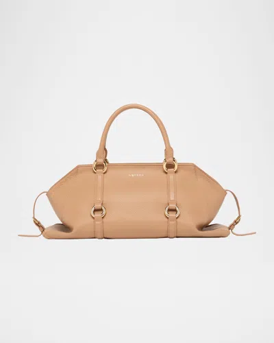 Alexander Mcqueen Farringdon Medium Elongated Calf Leather Shoulder Bag