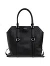 Alexander Mcqueen Farringdon Ring-detail Tote Bag In Black