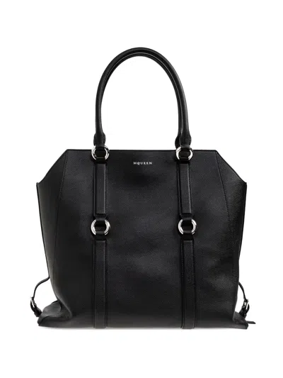 ALEXANDER MCQUEEN FARRINGDON RING-DETAIL TOTE BAG