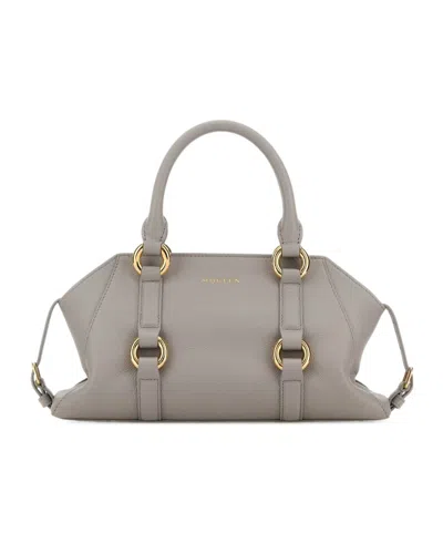 Alexander Mcqueen Farringdon Small Tote Bag In Gray