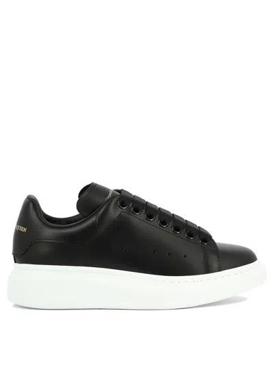 Alexander Mcqueen Fashion Forward Black Lace-up Sneakers For Women