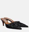 Alexander Mcqueen Ruched Mules In Black