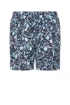 Alexander Mcqueen Mcqueen Feather Print Swim Trunks