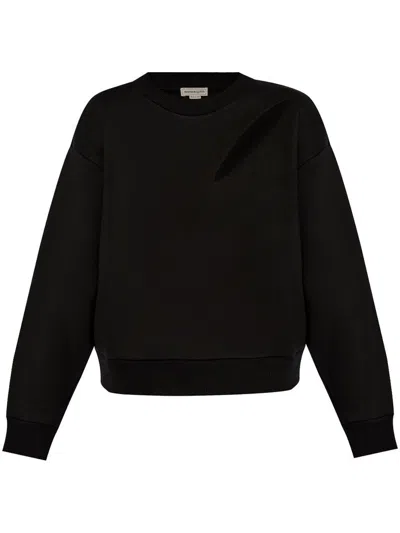 Alexander Mcqueen Black Cut And Sew Sweatshirt