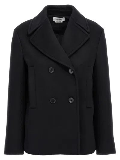 Alexander Mcqueen Black Felt Double Breasted Blazer