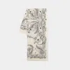 Alexander Mcqueen Women's Wool Stole With Botanical Print In Neutral