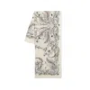 Alexander Mcqueen Women's Wool Stole With Botanical Print In White