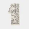 Alexander Mcqueen Women's Wool Stole With Botanical Print In Neutral