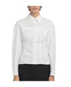 Alexander Mcqueen Fitted Button-up Shirt In White