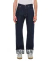 Alexander Mcqueen Mens Indigo Turn-up Folded-hem Regular-fit Jeans In Black