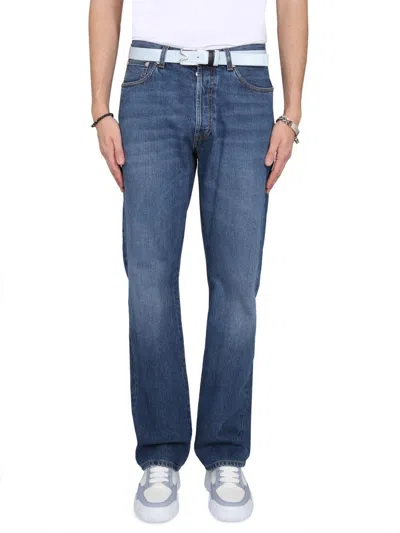 Alexander Mcqueen Five Pocket Jeans In Blue