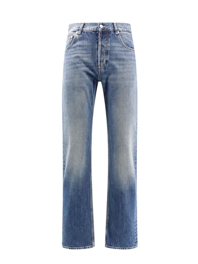 Alexander Mcqueen Five Pockets Cotton Jeans In Blue