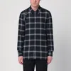 Alexander Mcqueen Mcqueen Harness Plaid Cotton Flannel Button-up Shirt In Blue