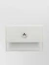 Alexander Mcqueen Flap-over Card Holder With Metal Skull Detail