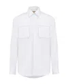 Alexander Mcqueen Long Sleeved Pocket Detailed Shirt In White