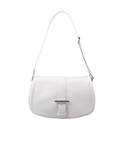 Alexander Mcqueen Flap Shoulder Bag In White
