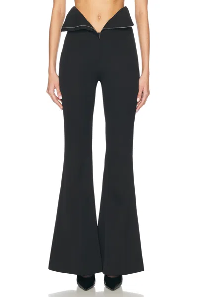 Alexander Mcqueen Women Tailored Pants With Waist Lapels In Black