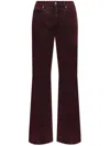 Alexander Mcqueen Flared Jeans In Red