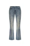 Alexander Mcqueen Flared Leg Jeans In Blue