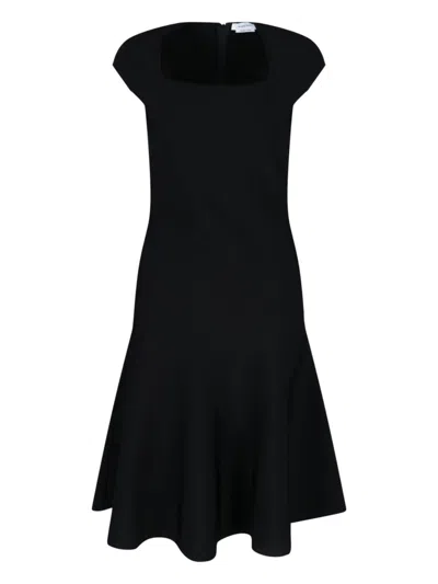 ALEXANDER MCQUEEN FLARED MIDI DRESS