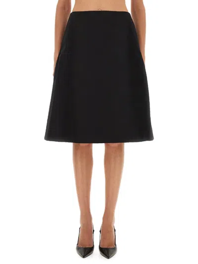 ALEXANDER MCQUEEN ALEXANDER MCQUEEN FLARED MIDI SKIRT