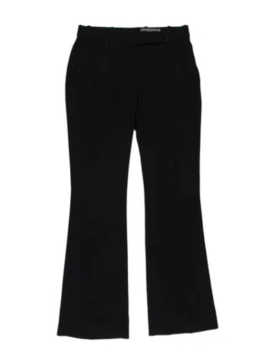 Pre-owned Alexander Mcqueen Flared Pants In Black