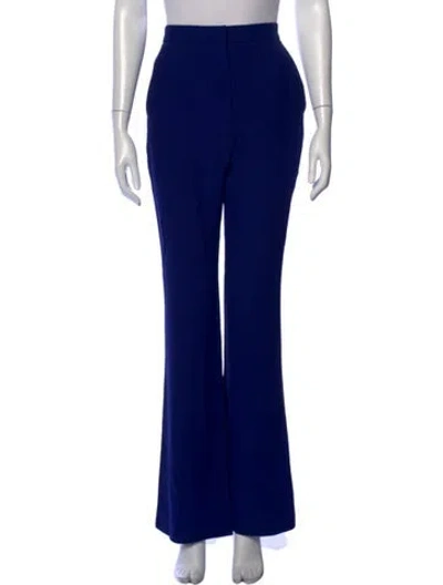 Pre-owned Alexander Mcqueen Flared Pants In Blue