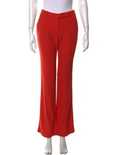 Pre-owned Alexander Mcqueen Flared Pants In Orange