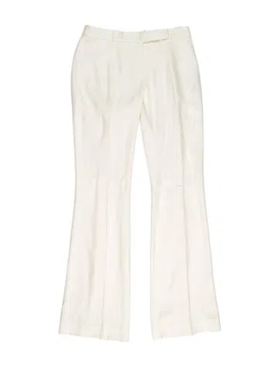 Pre-owned Alexander Mcqueen Flared Pants In White