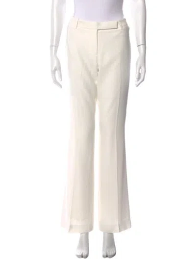 Pre-owned Alexander Mcqueen Flared Pants In White