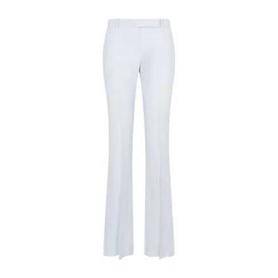 Alexander Mcqueen Flared Pink Pleated Trousers For Women