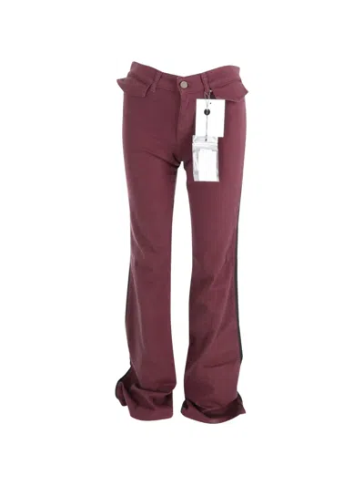Pre-owned Alexander Mcqueen Flared Pockets Trousers In Red