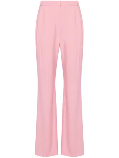 Alexander Mcqueen Flared Tailored Trousers In Pink
