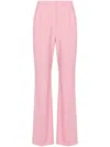 Alexander Mcqueen Flared Tailored Trousers With Structured Waistband