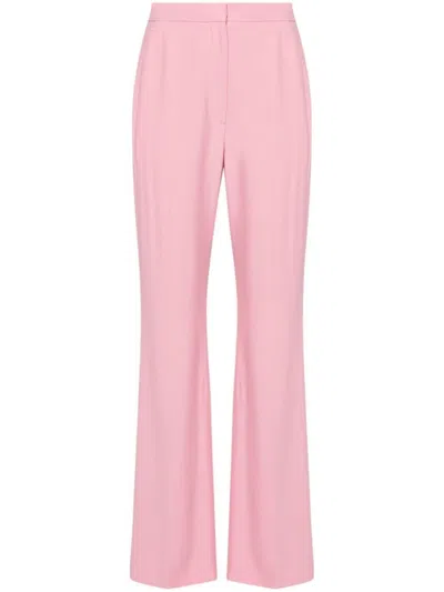 Alexander Mcqueen Flared Tailored Trousers With Structured Waistband