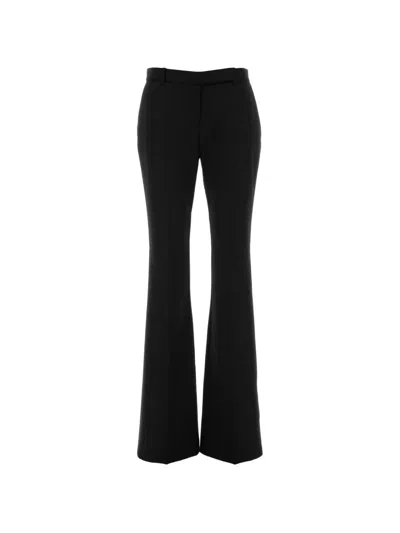 Alexander Mcqueen Flared Trousers In Black