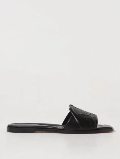 サンダル・ミュール ALEXANDER MCQUEEN SEAL LEATHER FLAT SANDALS ALEXANDER MCQUEEN - Seal Leather Flat Sandals Alexander McQueen