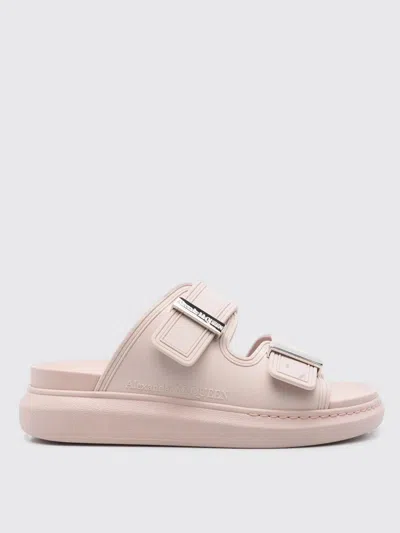 ALEXANDER MCQUEEN FLAT SANDALS MCQUEEN WOMAN COLOR PINK,H37970010