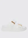 Alexander Mcqueen Flat Sandals Mcqueen Woman Color White In White
