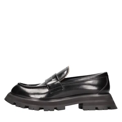 Alexander Mcqueen Flat Shoes Black In Nero Neri E Grigi