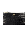 Alexander Mcqueen Flat Zip W/cc Wallet -  - Black - Leather In Black