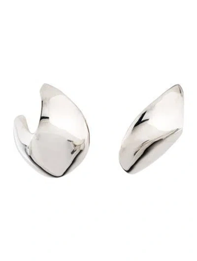 Pre-owned Alexander Mcqueen Flat-cut Large Earrings In Multi