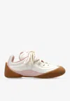 Alexander Mcqueen Dual-tone Leather Flexion Sneakers In Pink