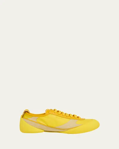 Alexander Mcqueen Flexion Leather And Rubber Sneakers