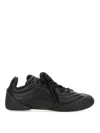 Alexander Mcqueen Flexion Leather Sneakers In Black