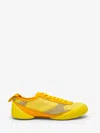 Alexander Mcqueen Leather Flexion Sneakers In Yellow/natural